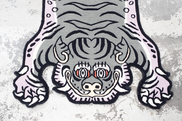 Tibetan Tiger Rug 《Sサイズ•ウール・オリジナル2・アラジングリーン455》チベタンタイガーラグ