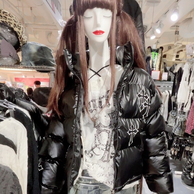 【11/14新着】クロス刺繍中綿アウター