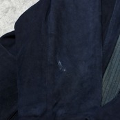 special goat suede leather tailored jacket