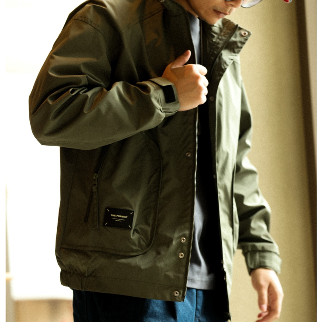 Stand Collar Front Button Blouse ◇2color H0428