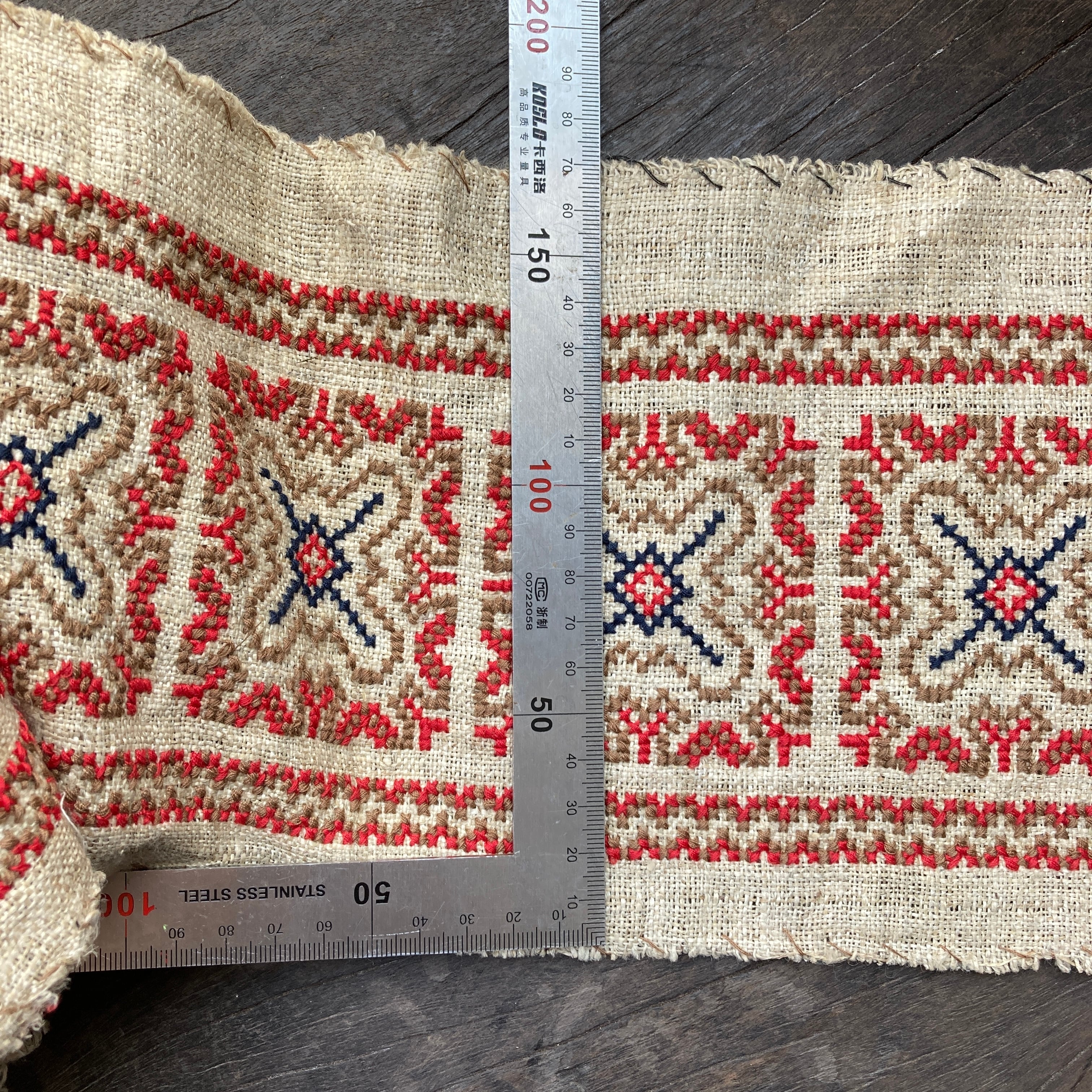 N5】 VIETNAM ベトナム 刺繍布(モン族) 100cm | ビンテージ雑貨 家と外で