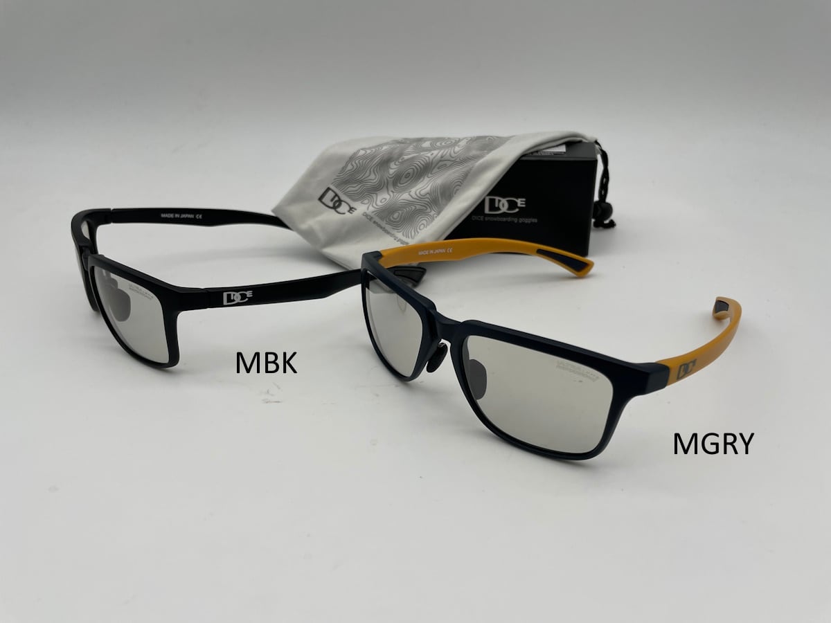 DICE 調光 MBK PRG-01 CU プレミアムサングラス DICE Premium Glasses PRG-01CU（調光レンズ＋ハイコントラストレンズ