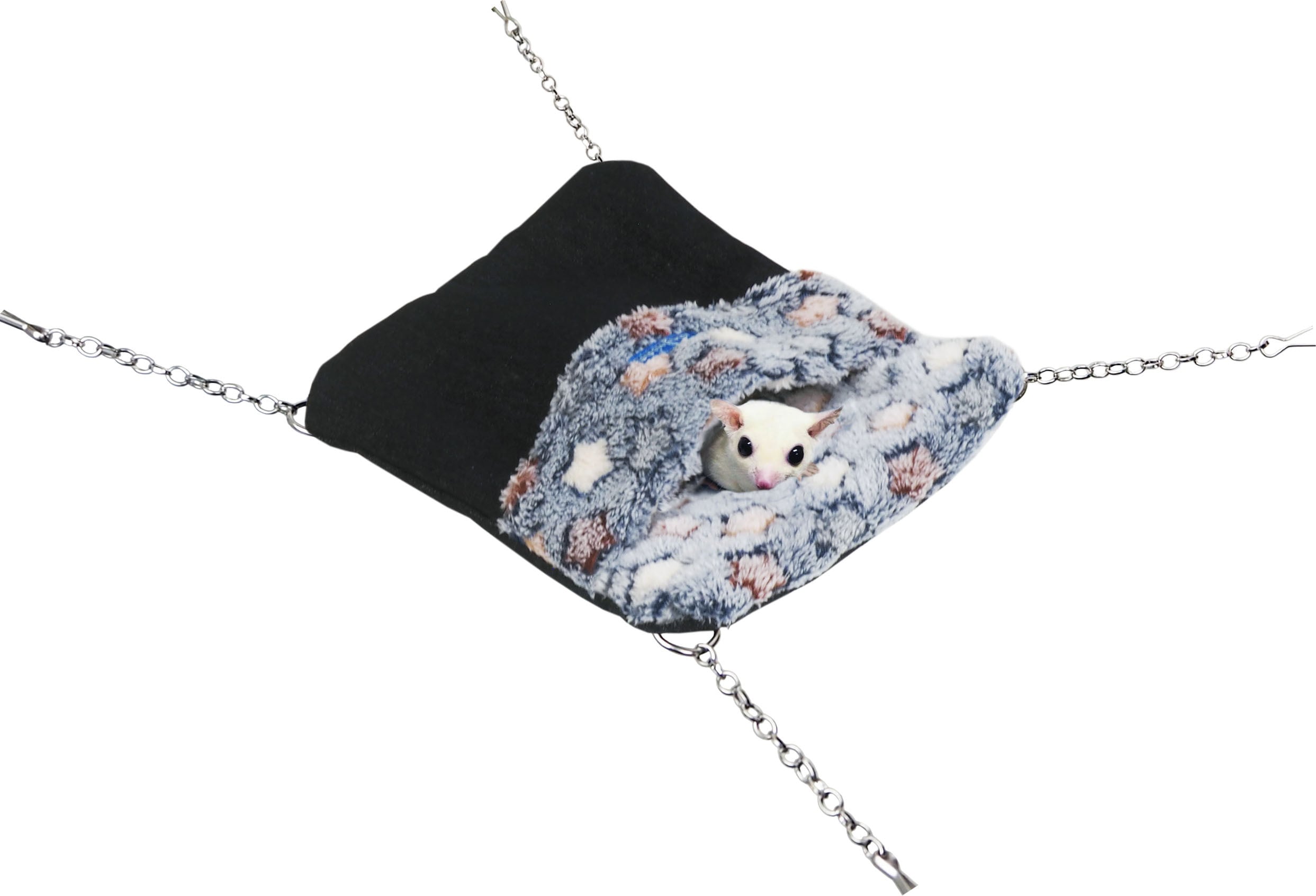 【小動物】星柄ちびモック　パープル＆キャンバス/ネイビー＆デニム