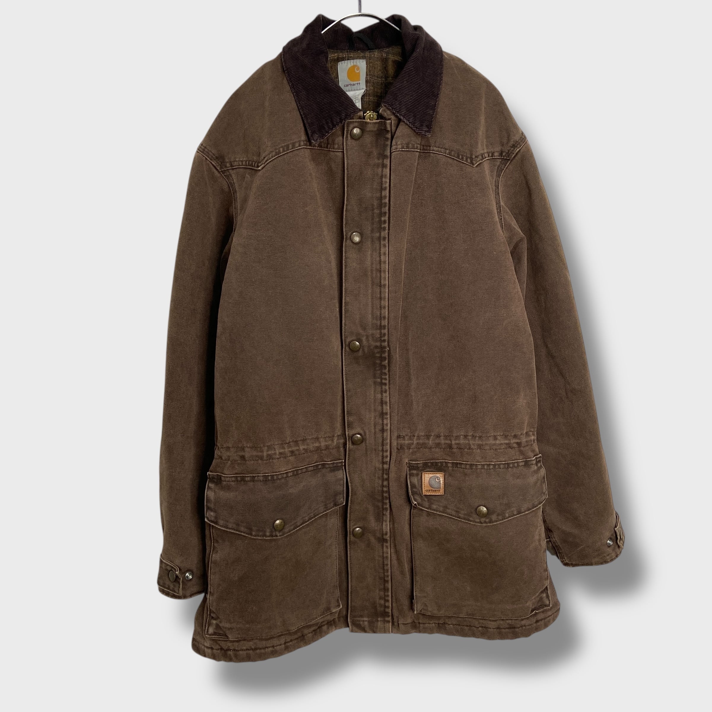 Carhartt ウエスタンヨークダックコート M相当 ブラウン | 古着屋 Uan