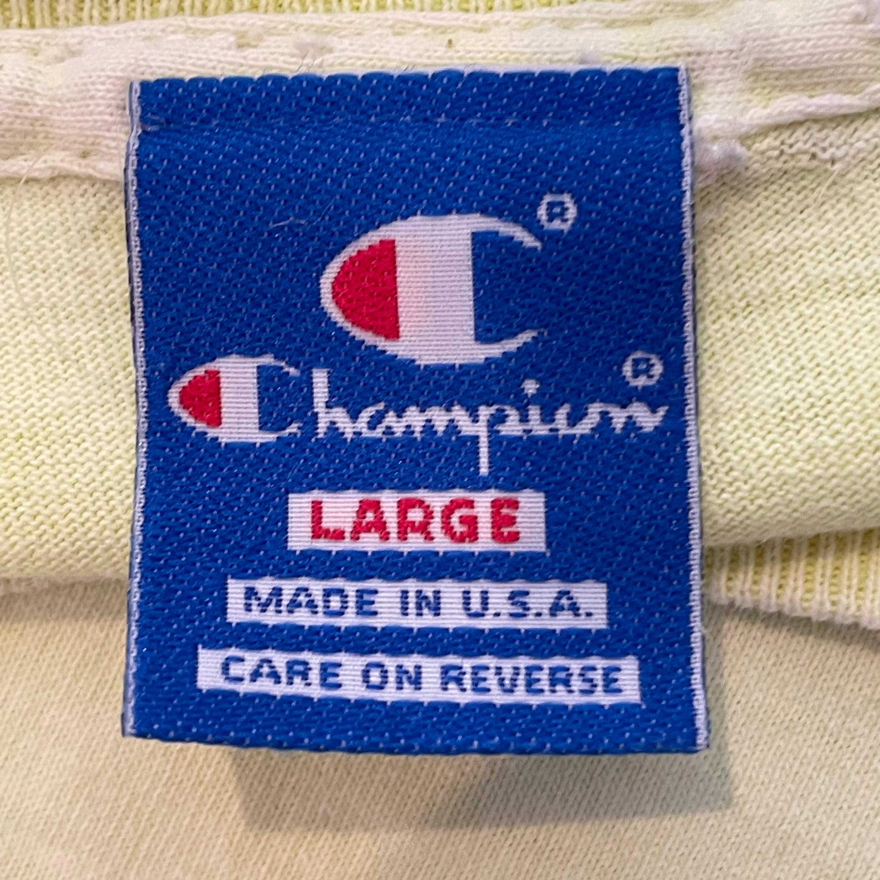 champion 希少90s  USA製‼️ 青タグ　刺繍ロゴ