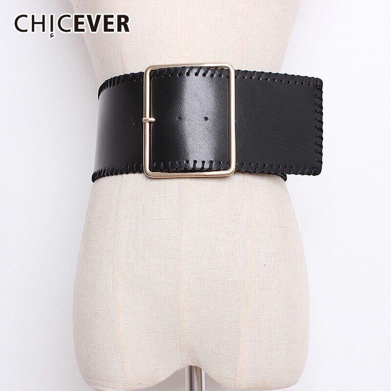 CHICEVER秋冬PUレザーベルトレディースウエストブラックワイドコルセットベルト洋服アクセサリー2020 オータム 秋物 ウィンター 冬物 ハーネス 6base571482331693