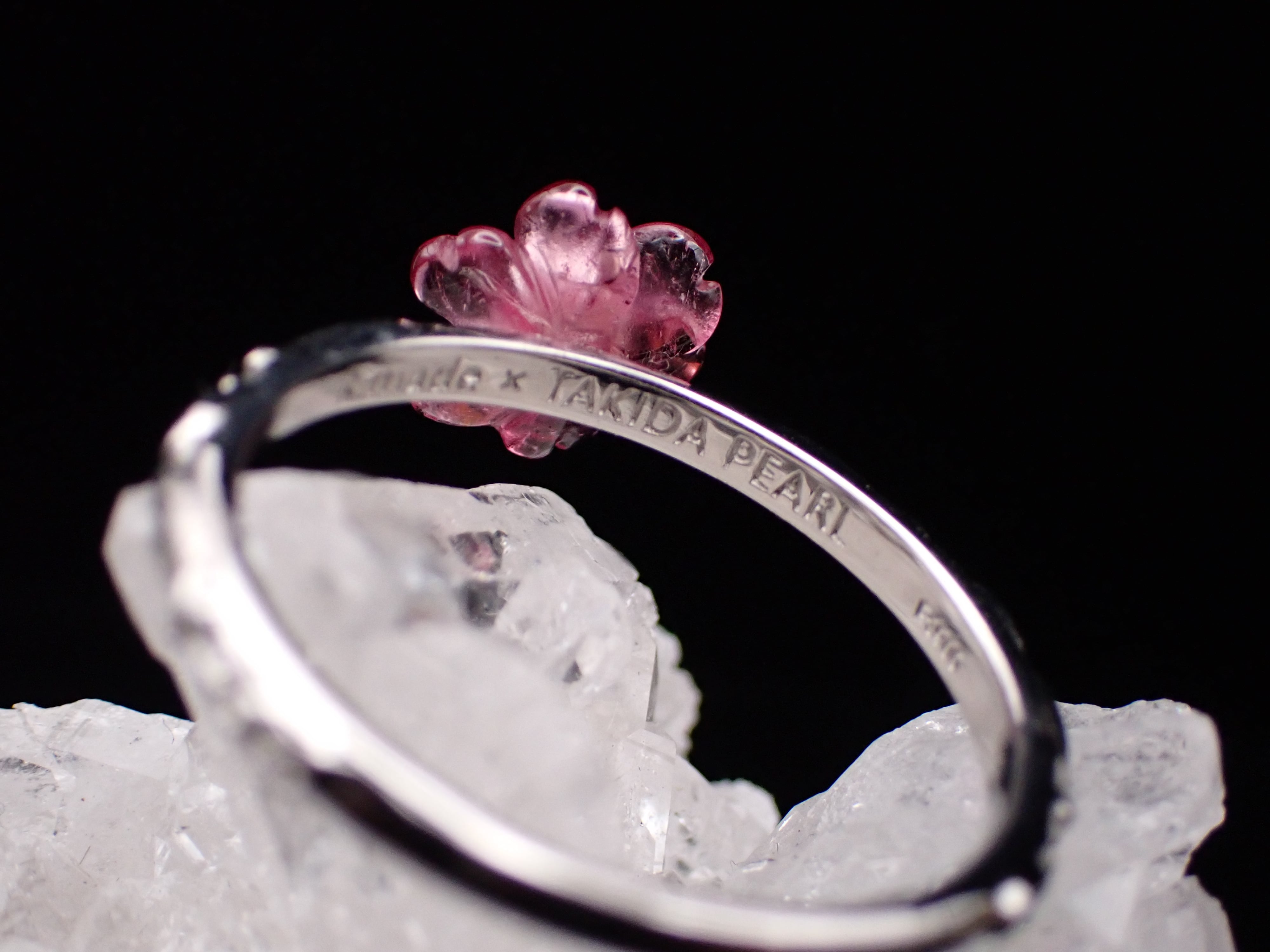 R.nouveau platina 】滝田真珠さまコラボ Tourmaline Flowerリング 15