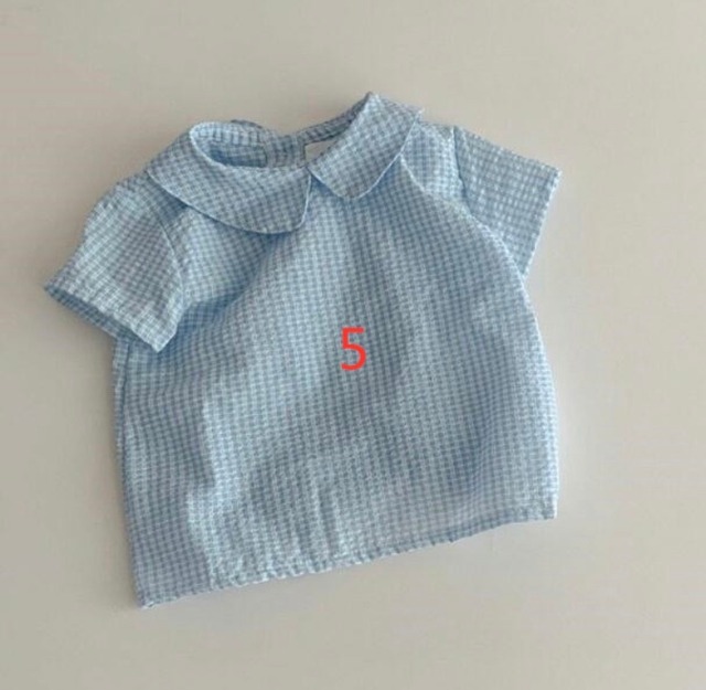 予約　ギンガムチェックロンパース＆ブラウス