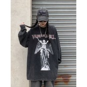 VINTAGE エンジェルスタチュー ロングTシャツ T528