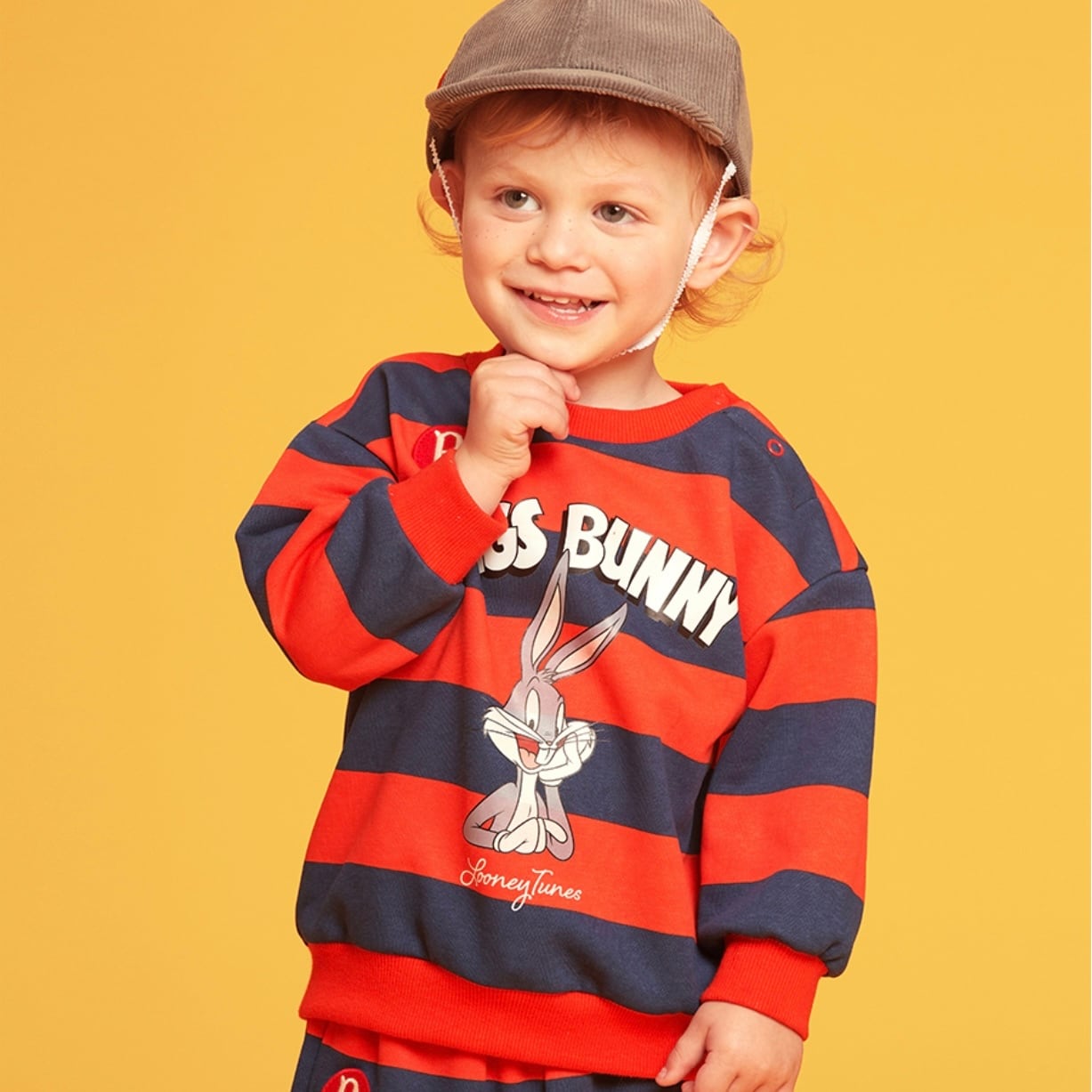 BEBE DE PINO] Bugs bunny baby stripe sweatshirt 正規品 韓国