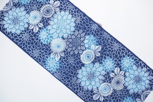 注染てぬぐい「花かのこ Blue」