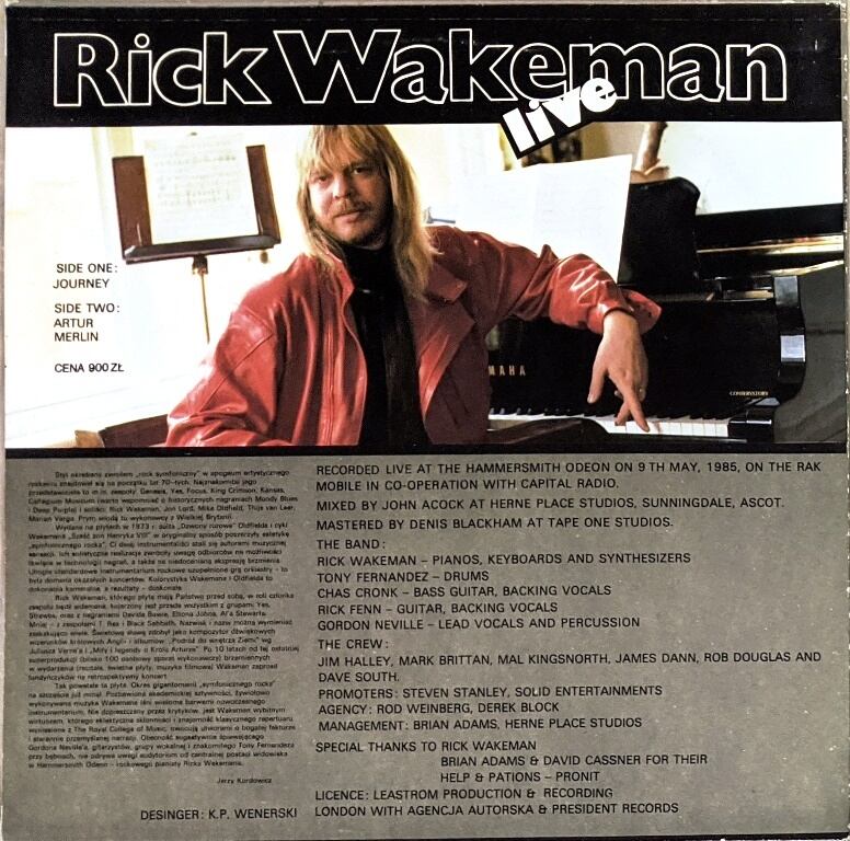 Rick Wakeman リック・ウェイクマン (=Yes) - Live ポーランド