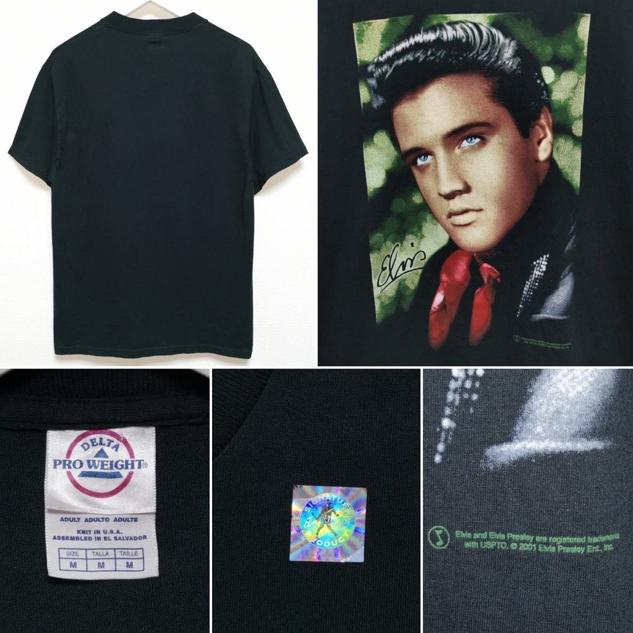 送料無料 M 00s エルヴィスプレスリー Elvis Presley Tシャツ USA製 