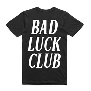 NEVER CONTENT　BAD LUCK CLUB Tシャツ ブラック