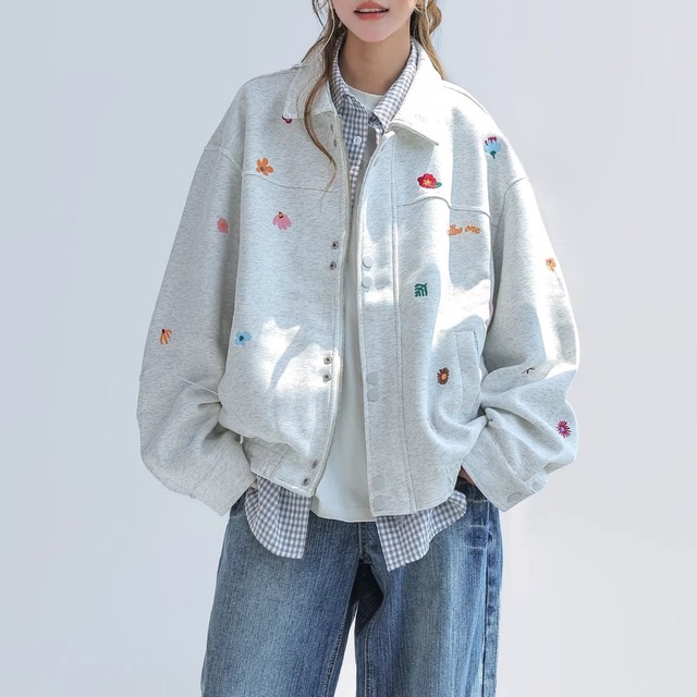 シームラインジップブルゾン 2col   R01532