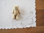 リネンナプキン 花とツタのアイレット刺繍(シミあり) 画像15