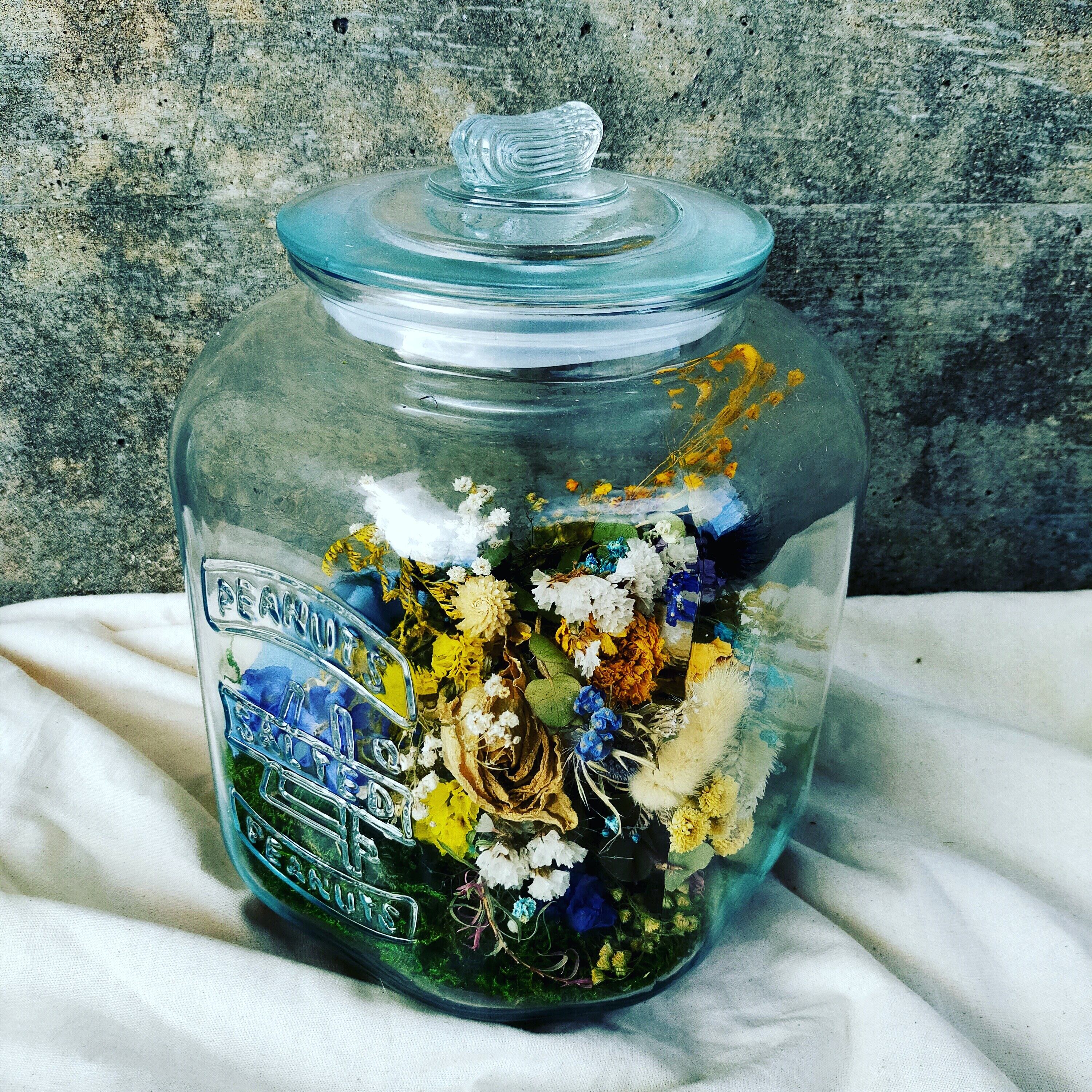 ”永”ブーケインボトル L 【”Ei”Dried Flowers Bouquet in Bottle L】