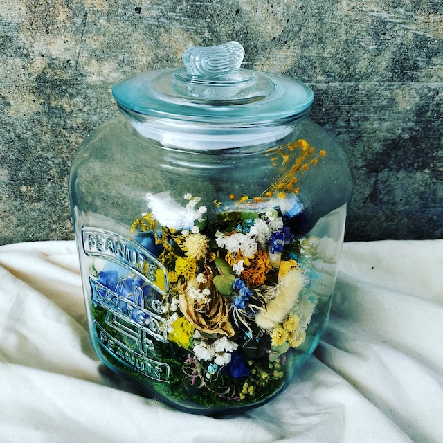 ”永”ブーケインボトル L 【”Ei”Dried Flowers Bouquet in Bottle L】