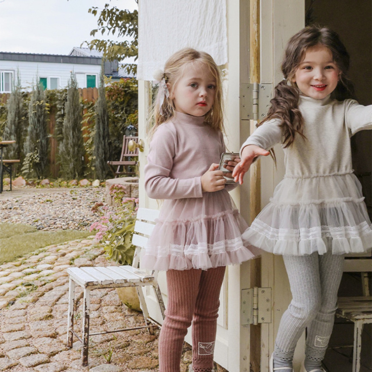 「予約販売」冬ハーフネックチュールスカート