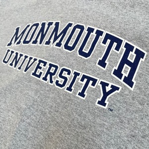 【GILDAN】カレッジロゴ モンマス大学 MONMOUTH UNIVERSITY  アーチロゴ パーカー ロゴ プリントプルオーバー スウェット フーディー hoodie L us古着