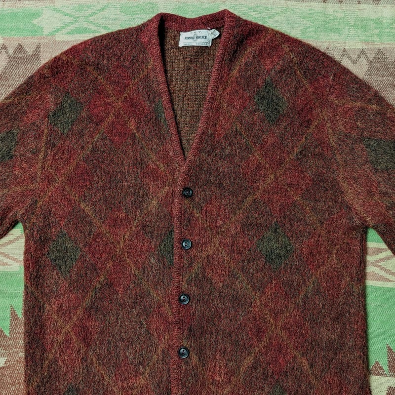 60s T.N.T. ROBERT BRUCE Mohair Cardigan （L） | Wonder Wear