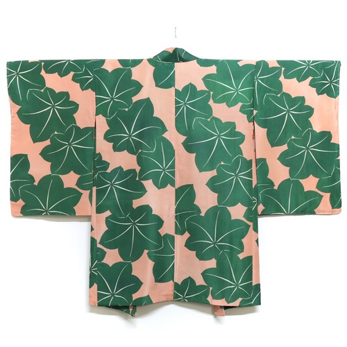 4518R2 長羽織 アンティーク着物 正絹 昭和レトロ ヴィンテージ 古布 和装 和服 HAORI JACKET ANTIQUE KIMONO JAPAN VINTAGE