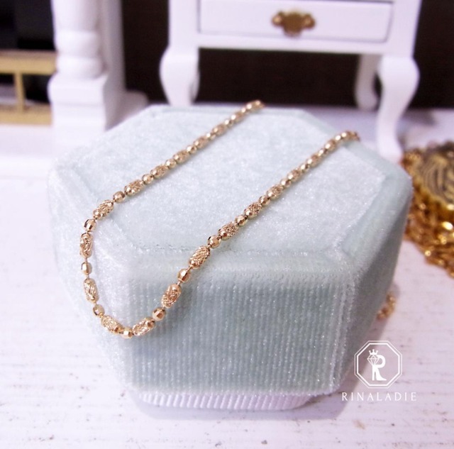 K18YG王妃様ゴージャスチェーン45cm