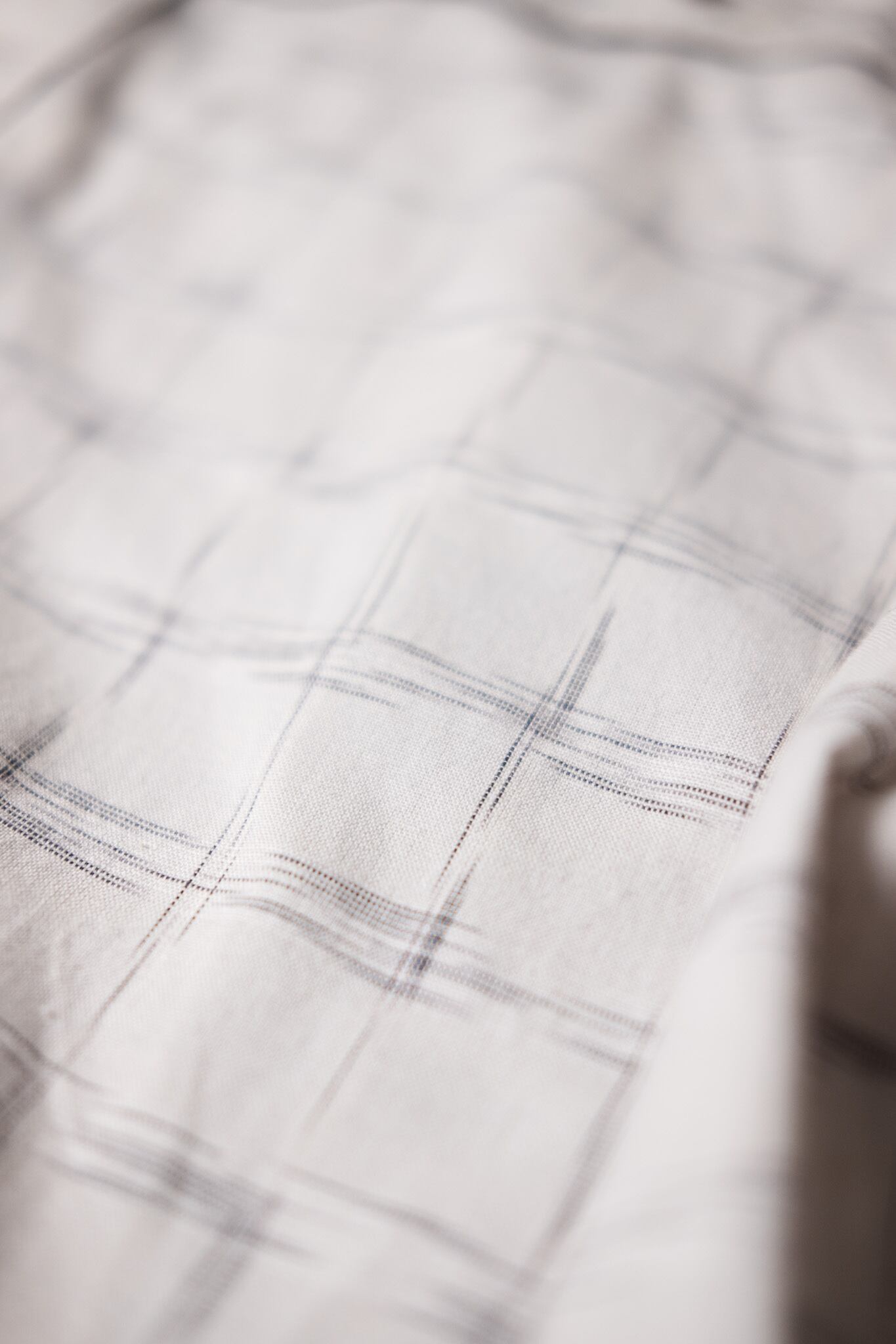 00's] “im product ISSEY MIYAKE” Hand Written Check Asymmetrical