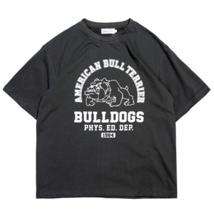 Bulldog crew neck cotton short sleeve T-shirt  [2 colors available]