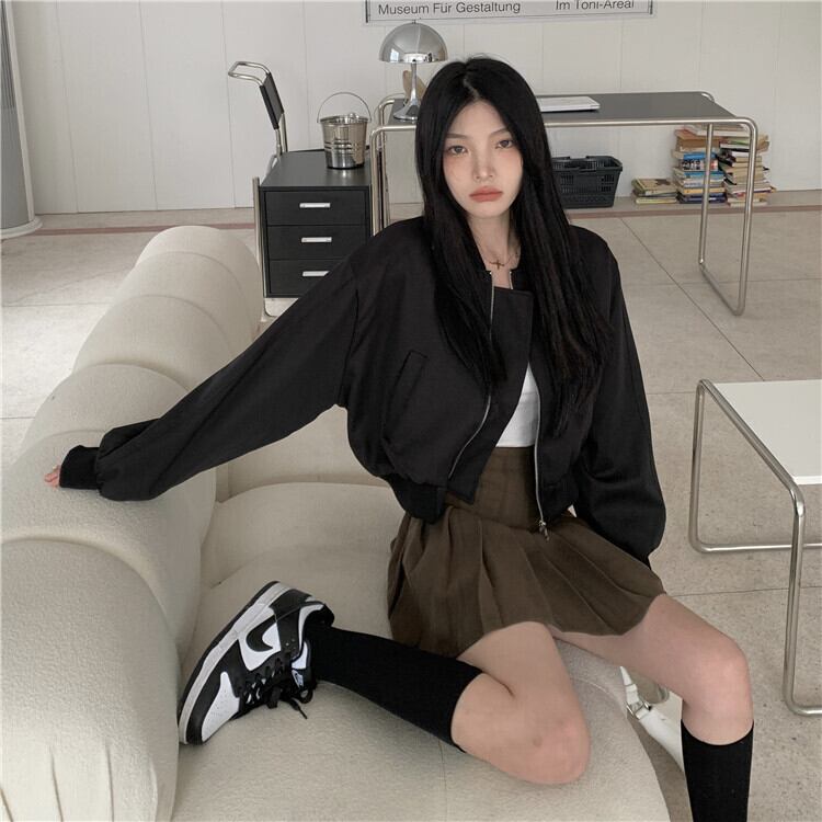 ジャケット アウター ボンバージャケット Ma 1 クール カジュアル デイリー 大人可愛い 韓国ファッション Luluca 韓国トレンド ファッションluluca ルルカ