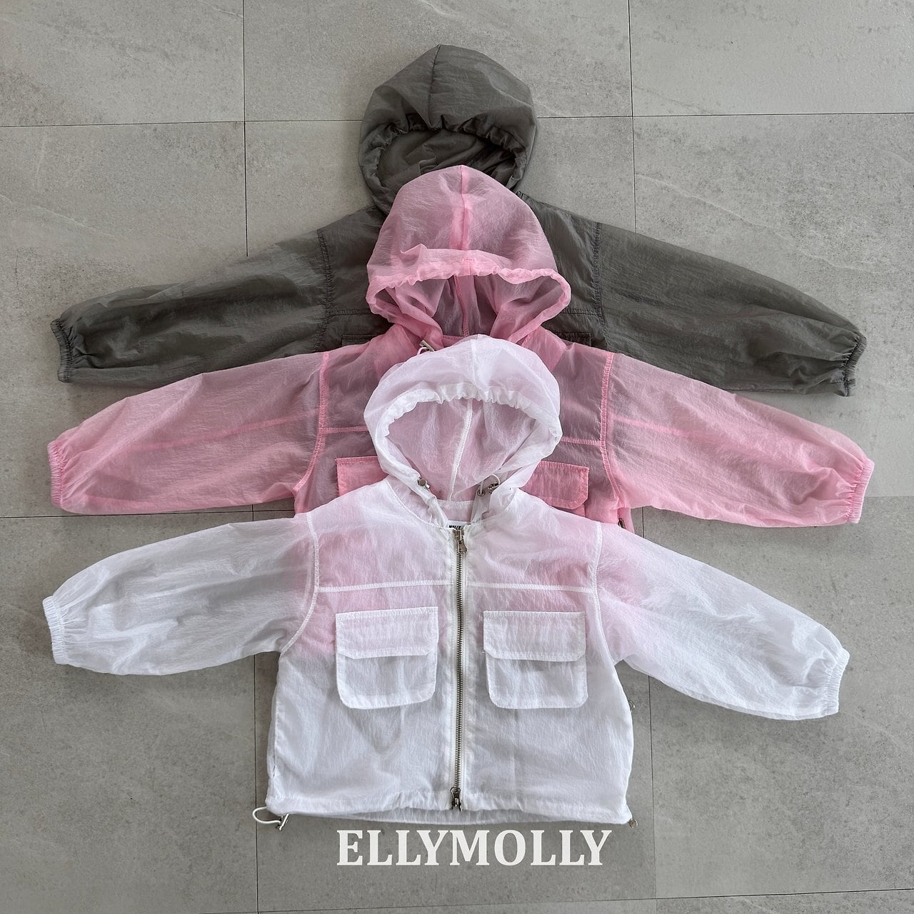 «予約»«ジュニアサイズあり»«elly molly» サマーウインドブレーカー 3colors