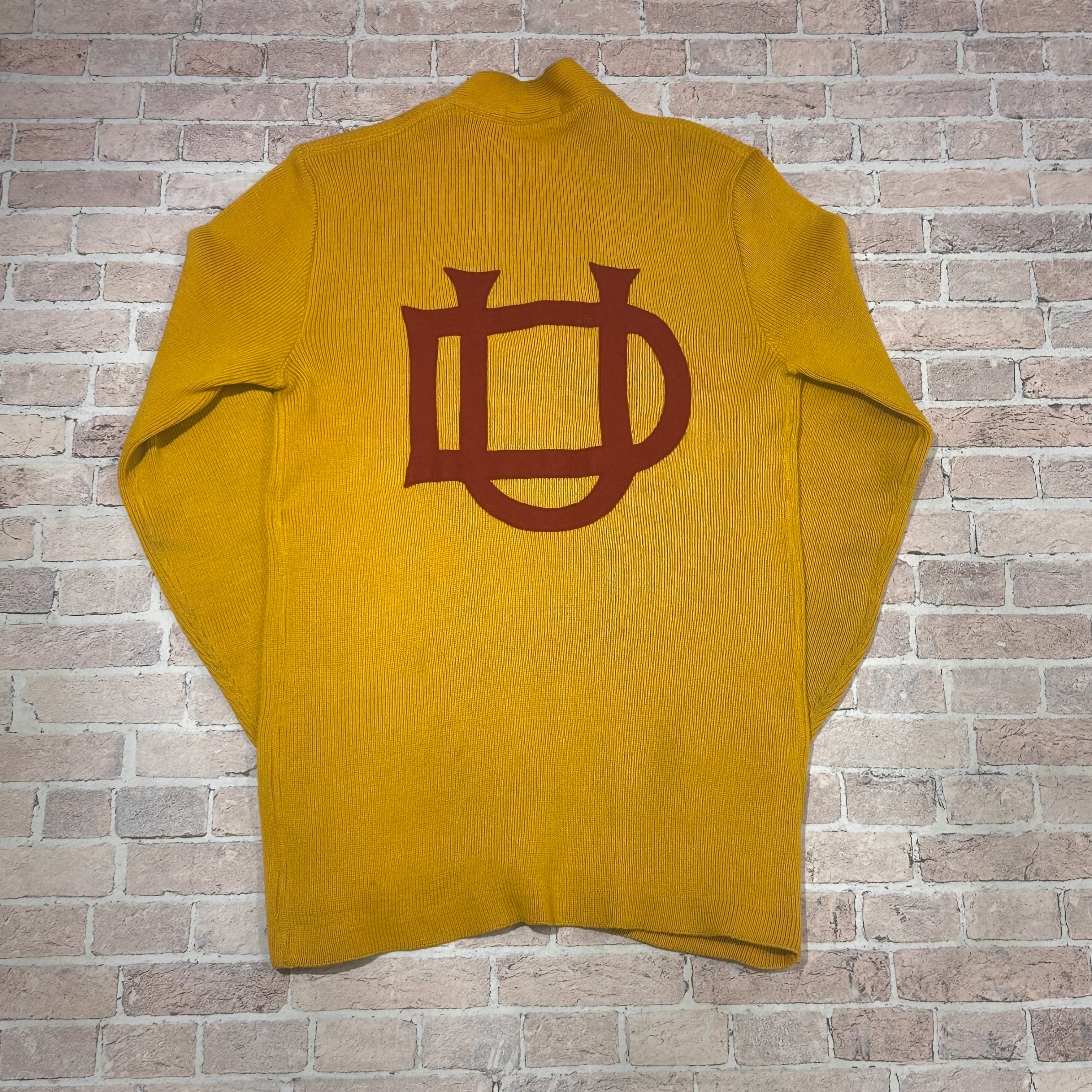 1950S LETTERD CARDIGAN MUSTRED | safarionline