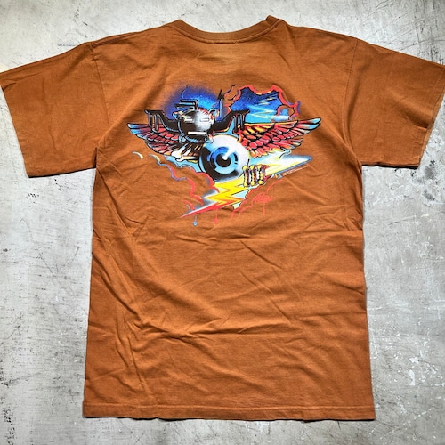 90's GRIFFIN COLLECTION Rick Griffin リック･グリフィン アートTee フライングアイボール ブラウン 1995コピーライト Lサイズ USA製 希少 ヴィンテージ BA-2213 RM2632H