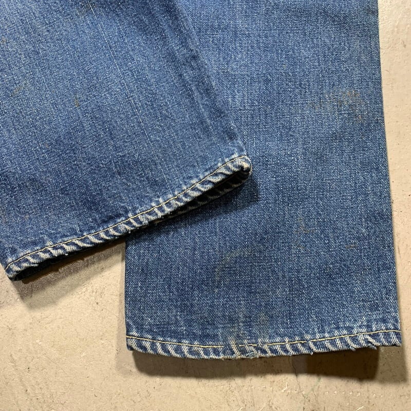 60s　Levi's　501 BIG E 刻印2 Vステッチ　当時物 60's LEVI'S リーバイス 501 Big E デニム Sタイプ Vステッチ 足長R