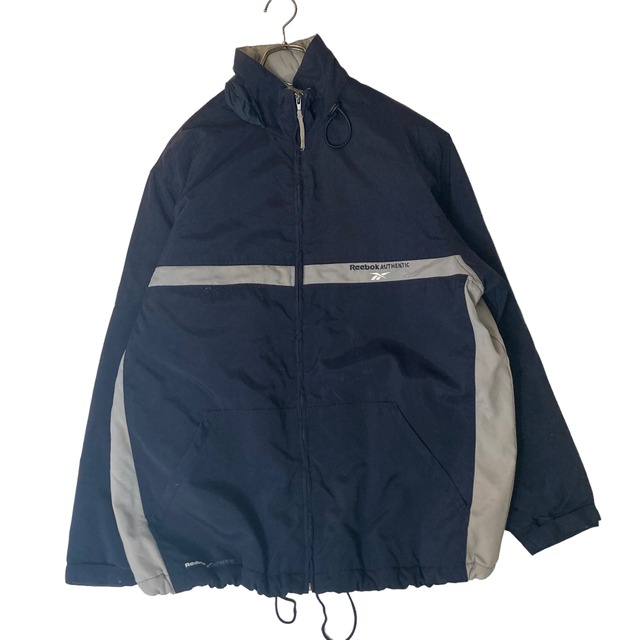 Reebok   ベンチコート　M  刺繍　ドローコード　