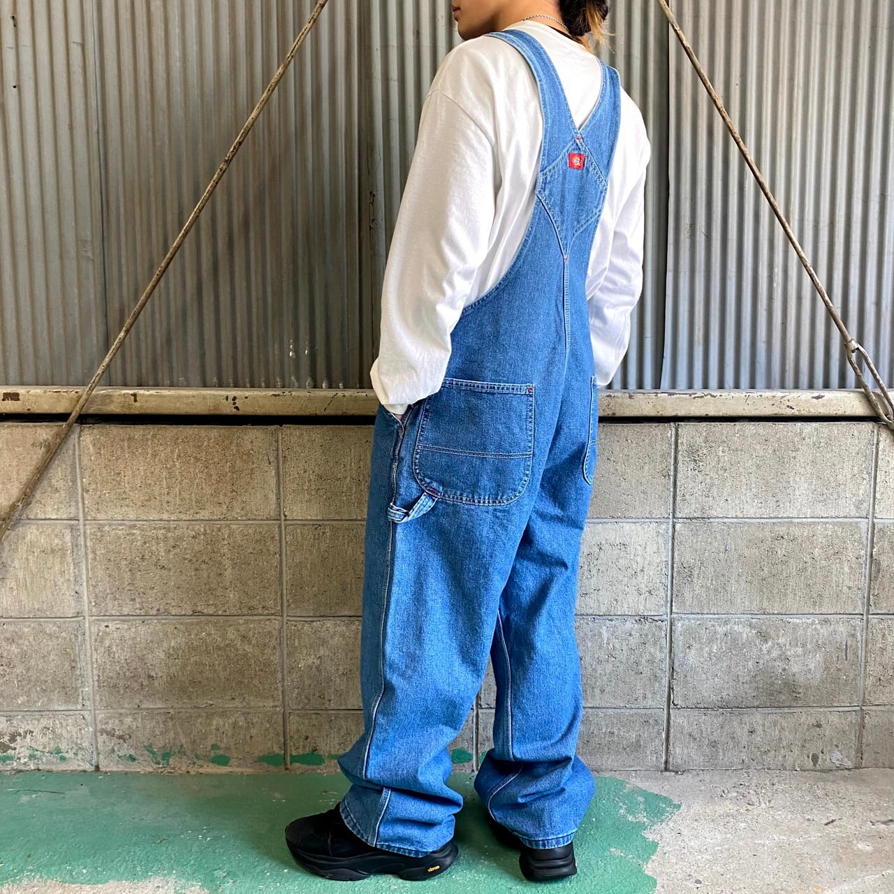 Dickies ディッキーズ デニム オーバーオール メンズW 古着 薄色