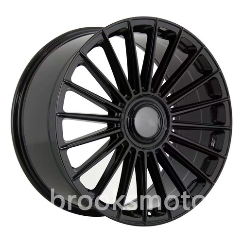 22インチ NEW マルチスポーク グロス ブラック スタイル ホイール レンジ ローバー ボーグ SVR BRN-1531