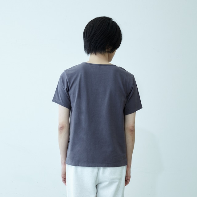 ［MEN］クルーネック Tシャツ（グレー／チャコール／ブラック）