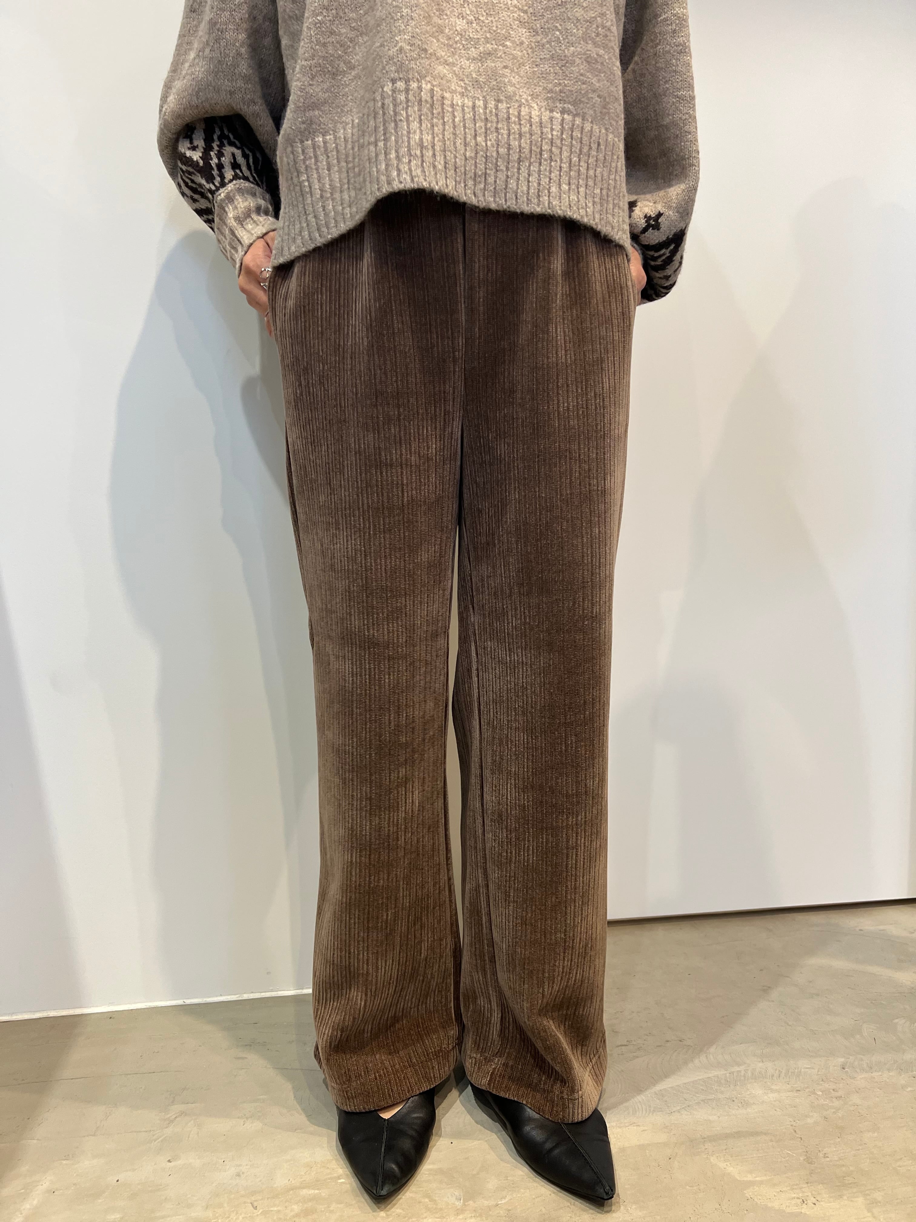 【SELECT】ストレッチベロアイージーパンツ