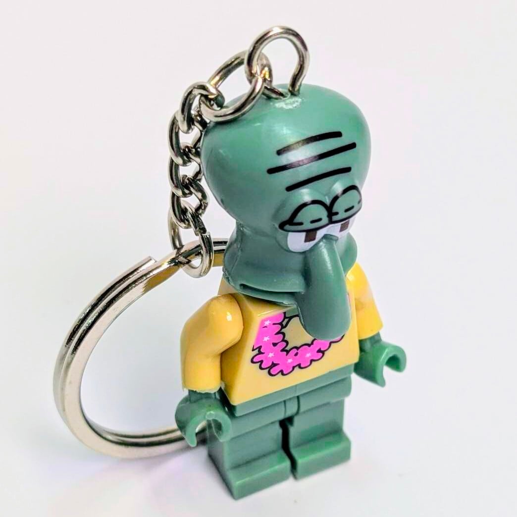 再入荷！【ブロックフィギュアキーホルダー】 ☆スポンジボブ