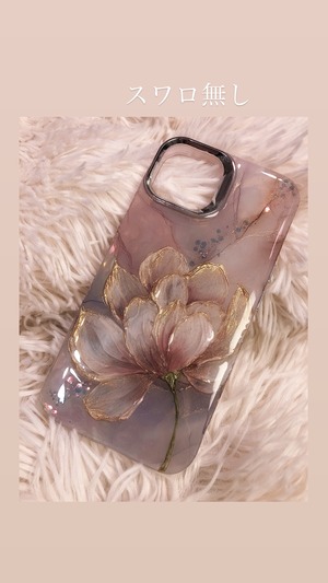 【予約商品】iPhone テクスチャーフラワー　“Lfraルフラ”