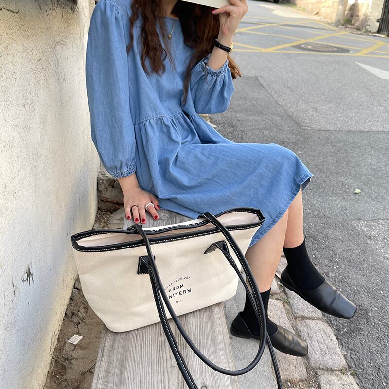 スカート ドレス オータムルーズバックスリーブAライン 秋物 ビッグFスモールZ韓国36759409462