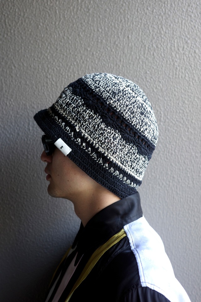 RL【Hand Made Multi Knit Hat  -BLACK-】