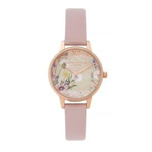 OLIVIA BURTON オリビアバートン Wishing Watch Midi ウィッシングウォッチ OB16SG04 シルバーサンレイ×バーガンローズサンド 腕時計 レディース