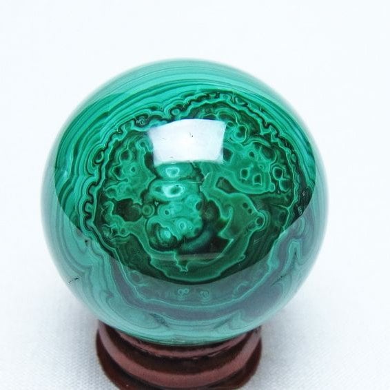 マラカイト 丸玉 38mm スフィア 置物 一点物 141-8341 | 天然石