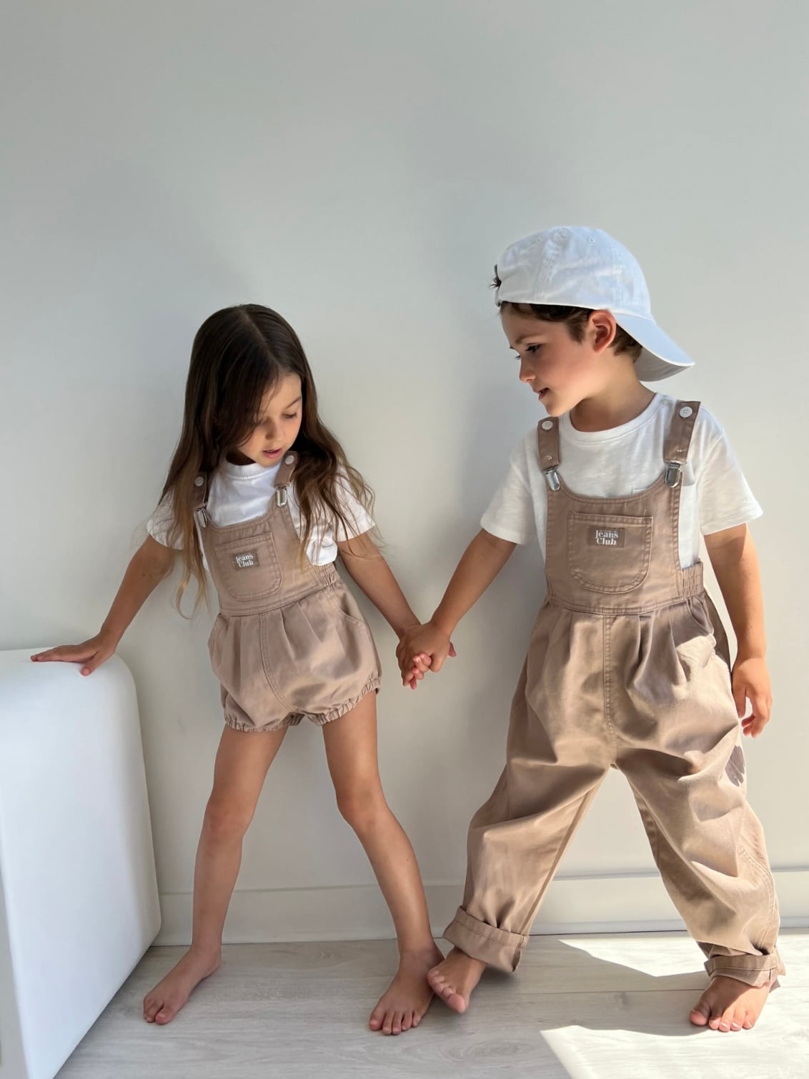 【即納/送料無料】twin collective / Bowie Bubble Overall -Latte-