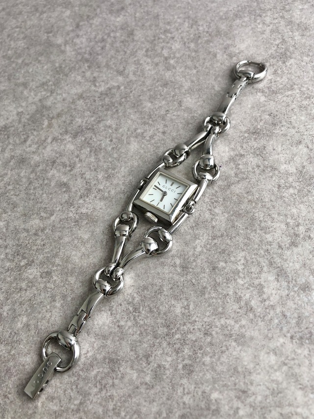 GUCCI グッチ シニョーリア 腕時計 シルバー ステンレススチール クォーツ 116.5 vintage ヴィンテージ オールド ck6cm8