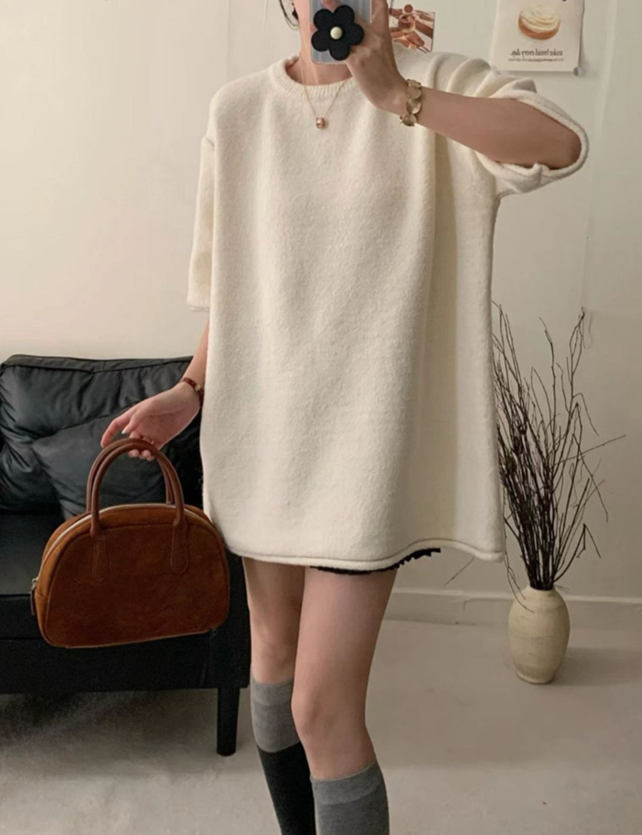 【新作5%OFF・3日間】Unique Over-fit Long Tops_5colors