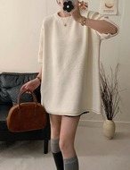 【新作5%OFF・3日間】Unique Over-fit Long Tops_5colors