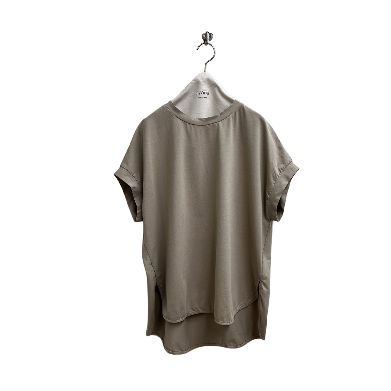 ayane【予約】フレンチスリーブバックロゴTシャツ(N) | whispermusee
